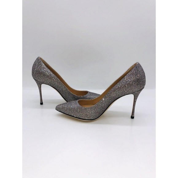 Sergio Rossi Women Godiva Pointed Toe Dress Pump Royal Degrade Silver EU 36 US 6 - Picture 8 of 11